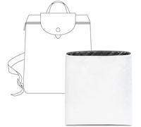 FANJI Project Tote Bag Organizer Insert for Longchamp Le Pliage Medium Backpack,Custom Fit Inside Premium Slate Gray Medium Lightweight WaterResistant Purse Insert with Cup Holder Accessories