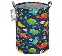 FANKANG Laundry Hamper Storage Bins Nursery Hamper Canvas Foldable Large Storage Baskets for Kids Toys Room, Nursery, Home,Gift Basket, Office, Bedroom, Clothes(Forest Dinosaur)
