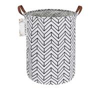 FANKANG Laundry Hamper Storage Bins Nursery Hamper Canvas Foldable Large Storage Baskets for Kids Toys Room, Nursery, Home,Gift Basket, Office, Bedroom, Clothes(Round Geometry)