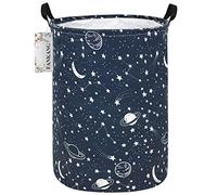 FANKANG Laundry Hamper Storage Bins Nursery Hamper Canvas Foldable with Waterproof PE Coating Large Storage Baskets for Kids Toys Room, Nursery, Home,Gift Basket, Office, Bedroom (Blue Starship)