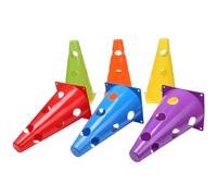 fanlangyi 12/18Pcs Plastic Agility Cone Football Training Maker Bucket Field Skating Marker Soccer Training Marker Obstacle Cone Footba