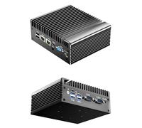 Fanless Mini PC Industrial 8250U,DDR4,2xCOM RS232, 2xGigabit LAN, 4×USB 3.0,GPIO,2xDisplays HD VGA Small Desktop PC Computer for Industrial Business Office Auto Power On,NO RAM NO SSD(M.2 NVMe)