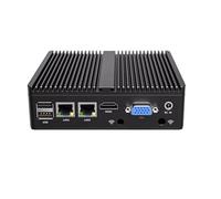 Fanless Mini PC, Industrial PC, Mini Computer Celeron N4100,HD+VGA Dual Dispaly Output, 2 * 1000Mbps LAN,DDR4 1*M.2 nvme,USB3.0, COM, WiFi,4GB RAM 128GB SSD