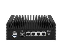 Fanless Mini PC Processor N95 with 4x2.5G LANs ,DDR5,M.2 NVMe3.0x4,4K triple display/Type-C/2HD2.0,Micro Router Appliance Support Home Office OPNsense AES-NI,TF Card Slot,USB3.2 Gen1 5Gbps,Barebone