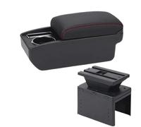 FANLIYA Car Armrest Box For Hyundai For I20 Car Armrest 2021-2024 Interior Parts Center Console Car Storage Box Auto Accessories(C1 Black red NO USB)