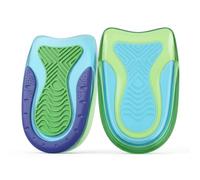 Fanlox Gel Heel Pads 2Pcs, TPE and PU Gel Heel Cups with Velvet Surface, U Shape Cushion Inserts for Shoes Boots Trainers and Work Footwear, Small UK 3-7 EU 35-40