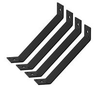 Fanmao 4 Pcs 7-1/8" x 1-1/2" Inside Mount 45-Degree Angle Bracket Strap Brace for 2" Post, 11 Gauge