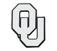 FANMATS 14923 NCAA University of Oklahoma Sooners Chrome Team Emblem, 3.2"x2.3"