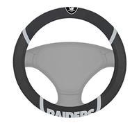 FANMATS 15034 Steering Wheel Cover NFL (Oakland Raiders), 1 Pack