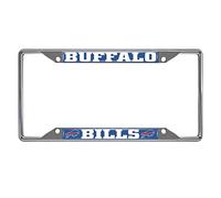 FANMATS 15527 Buffalo Bills Chrome Metal License Plate Frame, Team Colors, 6.25in x 12.25in