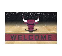 FANMATS 21944 Chicago Bulls Crumb Rubber Outdoor Door Mat - 18in. x 30in.