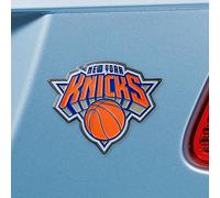FANMATS 22234 New York Knicks 3D Color Metal Emblem, Diecut Team Logo Auto Emblem