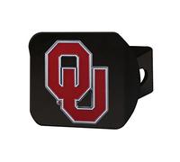FANMATS 22624 Oklahoma Sooners Black Metal Hitch Cover - 3D Color Emblem