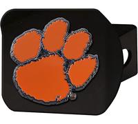 FANMATS 22675 Clemson Tigers Black Metal Hitch Cover - 3D Color Emblem