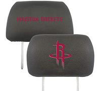 FANMATS 25015 Houston Rockets Embroidered Head Rest Cover Set - 2 Pieces