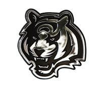 FANMATS 60264 NFL - Cincinnati Bengals Molded Chrome Emblem | Chrome | 3.25” x 3.25 | Tiger Head Secondary Logo