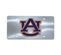 FANMATS NCAA Auburn Tigers Die Cast License Platedie Cast License Plate, Chrome, 6"X12"