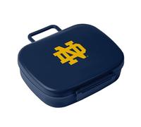 FANMATS NCAA Notre Dame Fighting Irish Travel Bento Lunch Box - Team Logo Design | Latching Lid | Reusable | 3 Compartments