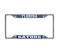 FANMATS NCAA University of Florida Gators Chrome License Plate Frame, 6.25"x12.25"