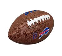 FANMATS NFL Buffalo Bills Josh Allen Player Edition Leather Football - 5.25" x 5.25" x 8" | Composite Leather Material | Debossed Team Logos