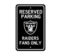 FANMATS NFL - Las Vegas Raiders Team Color Reserved Parking Sign Décor 18in. X 11.5in. Lightweight