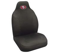 FANMATS NFL San Francisco 49ers Embroidered Seat Cover, Black, 20"x48"