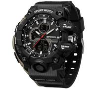 FANMIS Men Solar Powered Analog Digital Multifunction Quartz Wrist Watch (X Khaki)
