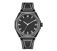 FANMIS Men's Anime-Inspired Fashion Sketch Wristwatch Minimalist Creative Wormhole Design Stylish and Durable Timepiece for Men's Sports Watch, A Black