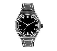 FANMIS Men's Anime-Inspired Fashion Sketch Wristwatch Minimalist Creative Wormhole Design Stylish and Durable Timepiece for Men's Sports Watch, C Black