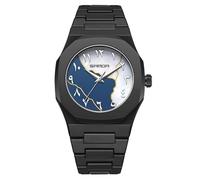 FANMIS Men's Anime-Inspired Fashion Sketch Wristwatch Minimalist Creative Wormhole Design Stylish and Durable Timepiece for Men's Sports Watch, E Blue White