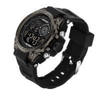 FANMIS Men's Watches Sport Outdoor Waterproof Military Watch Multi Function Tactical Digital Led Electronic Wristwatch Date Large Face Alarm Stopwatch Countdown for Men, Black Black