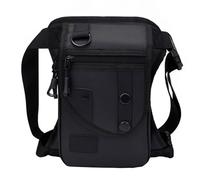 Fanny Leg Bag - Racing Leg Bag | Improved Comfort Drop Leg Pouch Bag with Adjustable Strap, Multi-Pocket Motorcycle Fanny Pack for Body Types, 23 × 29 cm/9, Black, Se référer au descriptif, Refer to