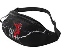 Fanny Pack American Flag Electric Cable Lineman, Cycling Waist Bag Premium Belt Bag Unisex Waist Bag for Fitness Sport Commuting