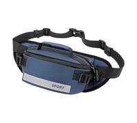 Fanny Pack, Anti-Theft Waist Bag with Zipper, Spacious Nylon Fanny Chest Reflective Packs, for Running, Switching, Vacation, Sports, Sports, 10.24 x 5.91 x 3.94 inches, blue, Se référer au descriptif
