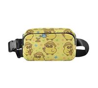 Fanny Pack Belt Bag Cartoon Cute Chicks Crossbody Bags for Women Adjustable Strap Mini Everywhere Waist Pouch for Workout Running