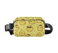 Fanny Pack Belt Bag Cute Chicks Pattern Crossbody Bags for Women Adjustable Strap Mini Everywhere Waist Pouch for Workout Running