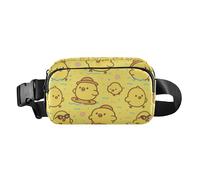 Fanny Pack Belt Bag Cute Yellow Chicks Crossbody Bags for Women Adjustable Strap Mini Everywhere Waist Pouch for Workout Running