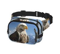 Fanny Pack Belt Bag for Men Women A Lone Eagle Adjustable Waist Packs Bag Crossbody Bags for Travel