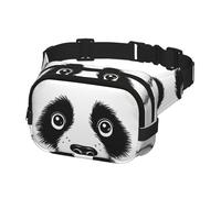 Fanny Pack Belt Bag for Men Women Anime Panda Face Adjustable Waist Packs Bag Crossbody Bags for Travel, Black, One Size