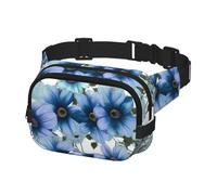 Fanny Pack Belt Bag for Men Women Blooming Blue Daisy Adjustable Waist Packs Bag Crossbody Bags for Travel