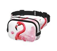 Fanny Pack Belt Bag for Men Women Flamingo Watercolor Adjustable Waist Packs Bag Crossbody Bags for Travel