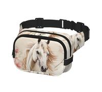 Fanny Pack Belt Bag for Men Women Horse Image Adjustable Waist Packs Bag Crossbody Bags for Travel, Black, One Size