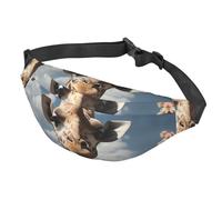 Fanny Pack Belt Bag for Women Men Adjustable Waist Pack Bag Beautiful Giraffe Crossbody Bags for Travel, Black, One Size
