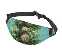 Fanny Pack Belt Bag for Women Men Adjustable Waist Pack Bag Cactus Flower Pot Crossbody Bags for Travel, Black, One Size, Black, One Size