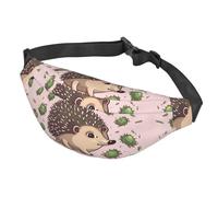 Fanny Pack Belt Bag for Women Men Adjustable Waist Pack Bag Cartoon hedgehog Crossbody Bags for Travel, Black, One Size