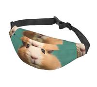 Fanny Pack Belt Bag for Women Men Adjustable Waist Pack Bag Cute and weird hamster Crossbody Bags for Travel, Black, One Size