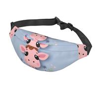 Fanny Pack Belt Bag for Women Men Adjustable Waist Pack Bag Cute Giraffe Crossbody Bags for Travel, Black, One Size