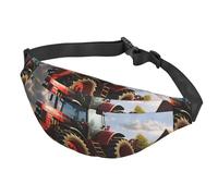 Fanny Pack Belt Bag for Women Men Adjustable Waist Pack Bag Fantasy Farm Tractor Crossbody Bags for Travel, Black, One Size