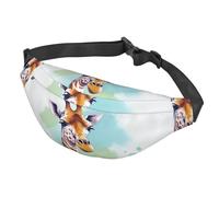 Fanny Pack Belt Bag for Women Men Adjustable Waist Pack Bag Giraffe art illustration Crossbody Bags for Travel, Black, One Size