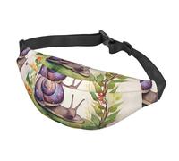 Fanny Pack Belt Bag for Women Men Adjustable Waist Pack Bag Lovely snail Crossbody Bags for Travel, Black, One Size